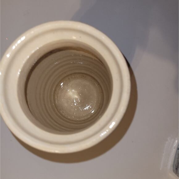 Vintage Ruth Poage Pottery Earthware Urn Butterchurn With Lid Handpaited - Picture 4 of 10